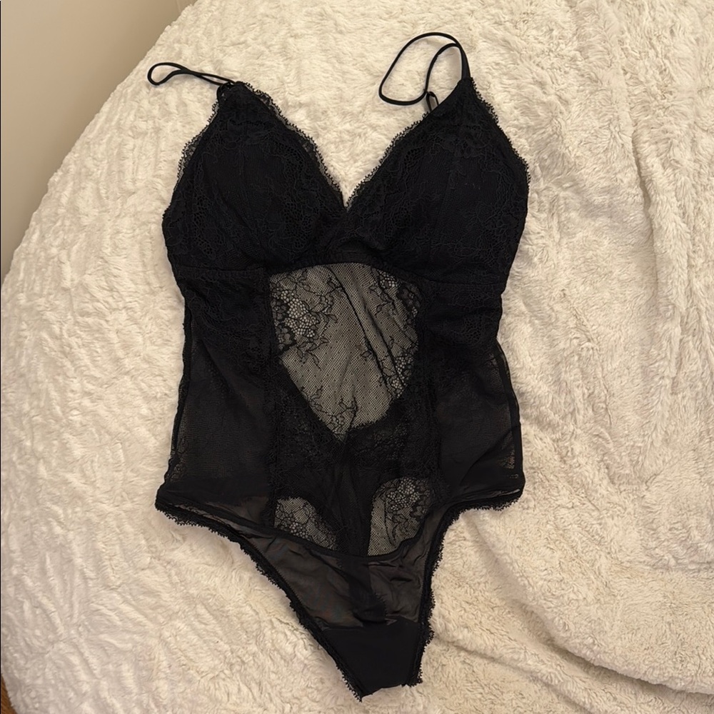 Abercrombie & Fitch Black Lace Bodysuit